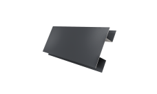 Планка H-образная стыковочная сложная Grand Line 0,5 Satin Matt TX RAL 7024 мокрый асфальт (3м)