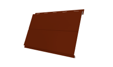 Вертикаль 0,2 line Grand Line 0,5 Satin с пленкой RAL 3009 оксидно-красный