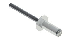 Заклёпка вытяжная Daxmer 4,0х10 RAL 9003 (10х1000шт) ал/ст