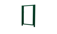 Калитка Жалюзи 1,68х1 RAL 6005 без заполнения