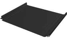 Кликфальц Pro Gofr Grand Line 0,45 PE с пленкой на замках RAL 7016 антрацитово-серый