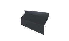 Ламель забора жалюзи Milan Slim стартовая/финишная для калиток и ворот 0,5 PurPro RAL 7024 мокрый асфальт