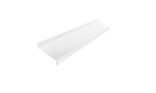 Отлив простой 100 Grand Line 0,45 Drap TX RAL 9003 сигнальный белый (3м)