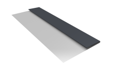 Планка стартовая Блок-Хаус new Grand Line 0,5 Rooftop Бархат RAL 7024 мокрый асфальт (2м)