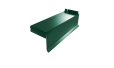 Планка торцевая сегментная Квадро профи Правая стартовая 0,5 Satin Matt TX RAL 6005 зеленый мох