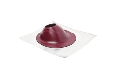 Проходной элемент MF угловой №2 (180-280мм) +240 силиконовый (металлический неокрашенный фланец) красный