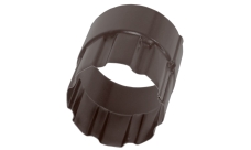 Соединитель трубы 100 мм матовый RAL 8017