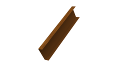 Декоративная накладка на столб универсальная 60х60 для забора жалюзи 0,45 Print Elite Golden Wood TwinColor (1,8м)