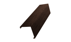 Декоративная накладка на столб универсальная угловая 60х60 для забора жалюзи Grand Line 0,45 Print Premium Antique Wood TwinColor (1,8м)