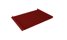 Кликфальц Line Grand Line 0,5 Satin с пленкой на замках RAL 3011 коричнево-красный