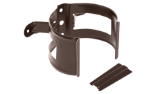 Кронштейн трубы на дерево Grand Line PU матовый 90 мм RAL 8017 шоколад