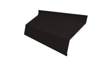 Ламель забора жалюзи Milan new gofr 0,45 Drap-double TX RAL 9005 черный