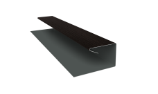 Планка П-образная завершающая сложная (КД) 0,45 Print Elite Coffee Wood TwinColor (2м)