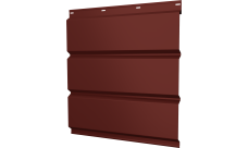 Софит металлический Классик v01 Grand Line без перфорации 0,45 PE с пленкой RAL 3009 оксидно-красный