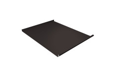 Фальц двойной стоячий Grand Line 0,5 PurPro матовый с пленкой на замках RR 32 темно-коричневый