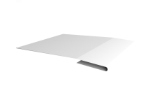 Планка начальная Grand Line 0,45 Drap с пленкой RAL 9003 сигнальный белый (2м)