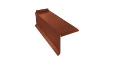 Планка торцевая сегментная 30мм Grand Line Левая 0,45 Drap TX RAL 8004 терракота