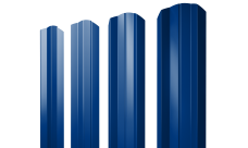 Штакетник М-образный A фигурный Grand Line 0,45 PE RAL 5002 ультрамариново-синий