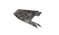 Планка угла внешнего сложного Блок-Хаус new Grand Line 0,45 Print Elite Fine Stone TwinColor (2м)