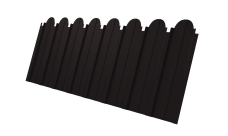 Профнастил C10A фигурный Grand Line 0,5 PurPro Matt 275 RAL 9005 черный