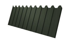 Профнастил С8A v01 фигурный Grand Line 0,5 Satin Matt TX RAL 6020 хромовая зелень