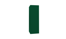 Кожух прямой д720/ш1530/в1730 0,5 Satin с пленкой RAL 6005 зеленый мох