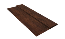 Планка стартовая Блок-Хаус новый Grand Line 0,45 Принт Премиум двухсторонний Бразильская вишня темная Фреш (2м)