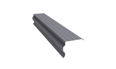 Планка торцевая фигурная 90х110 Grand Line 0,4 PE с пленкой RAL 7004 сигнальный серый (3м)