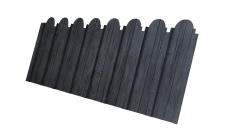 Профнастил C10A фигурный Grand Line 0,45 Print Premium Grey Wood TwinColor