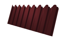 Профнастил С20A фигурный 0,45 Drap RAL 3005 красное вино