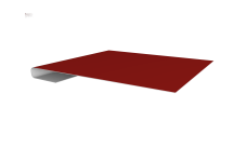 Планка завершающая 0,45 PE с пленкой RAL 3011 коричнево-красный (2м)