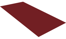 Плоский лист Grand Line 0,45 PE lite с пленкой RAL 3005 красное вино