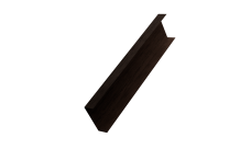 Декоративная накладка на столб универсальная 80х80 для забора жалюзи Grand Line 0,45 Print-Double Premium Antique Wood (1,8м)