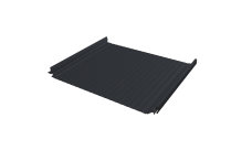 Кликфальц Pro Gofr Grand Line 0,5 Rooftop Бархат с пленкой на замках RAL 7024 мокрый асфальт