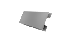 Планка H-образная стыковочная сложная 0,45 PE с пленкой RAL 7004 сигнальный серый (2м)