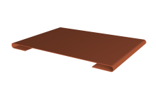 Планка стыковочная 0,5 Velur X RAL 8004 терракота (3м)