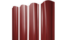 Штакетник Круглый фигурный Grand Line 0,5 Satin RAL 3011 коричнево-красный