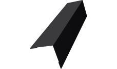 Угол внешний 50х50 Grand Line 0,5 Velur RAL 9005 черный (2м)