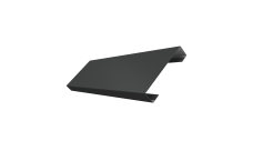 Ламель лицевая 100 забора жалюзи Texas Grand Line 0,5 Drap TX RAL 7016 антрацитово-серый