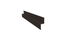 Отлив для сегментного кожуха на трубу 0,5 Rooftop Бархат RR 32 темно-коричневый (3м)