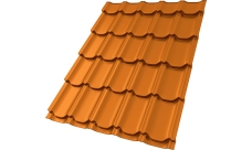 Профиль волновой "Квинта плюс" ("Kvinta plus") 0,45 PE RAL 2004 оранжевый