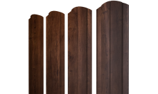 Штакетник Круглый фигурный Grand Line 0,45 Print Premium Cherry Wood Fresh TwinColor