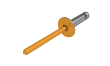 Заклёпка вытяжная Daxmer 4,8х21х14 (200шт) нерж/нерж RAL 1033