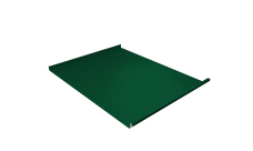 Фальц двойной стоячий Grand Line 0,45 Drap с пленкой на замках RAL 6005 зеленый мох