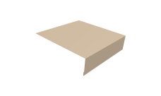 Планка околооконная простая 200х50 Grand Line 0,5 Satin с пленкой RAL 1015 светлая слоновая кость (2м)