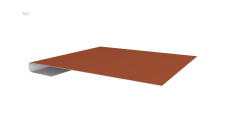 Планка завершающая 0,5 Satin Matt TX RAL 8004 терракота (2м)
