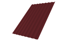 Профнастил С20B 0,45 PE-Double RAL 3005 красное вино