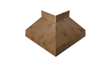 Угол отлива внешний 50 Grand Line 0,45 Print Premium с пленкой Pine Wood Fresh