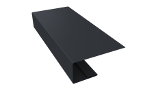 J-Профиль 18мм 0,5 Velur X RAL 7024 мокрый асфальт (3м)