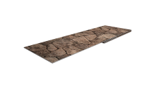 Планка финишная 48х25 0,45 Print Elite King Stone TwinColor (2м)